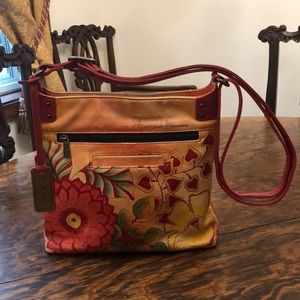 Anuschka Summer Bloom Hand-Painted Leather Bag